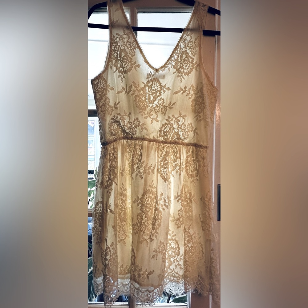 BB Dakota lace cream dress size medium